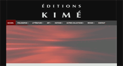 Desktop Screenshot of editionskime.fr